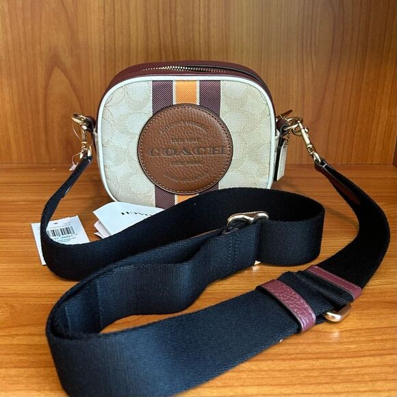 Coach Handbags - NWT COACH MINI DEMPSEY CAMERA BAG IN SIGNATURE JACQUARD